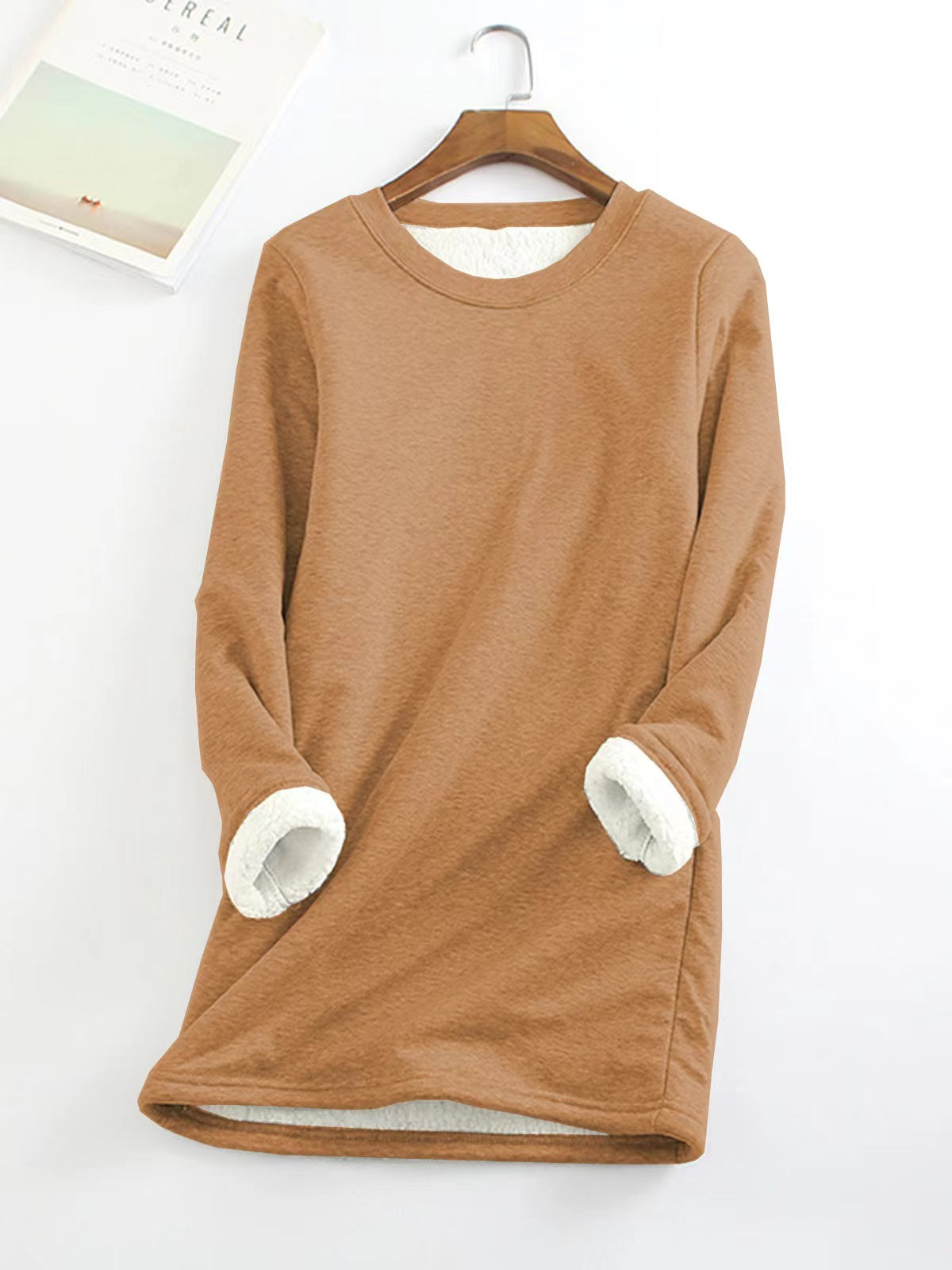 ❄Get ready for the cold season❄Women‘s NEW Casual Cotton Round Neck Solid Sweatshirt (S-5XL)🙋♀️