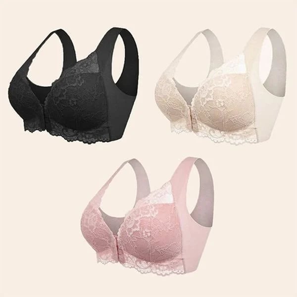 BUY 1 GET 2 FREE(Please add 3 pcs to cart)--Front Closure 5D Aesthetic Anti-Sagging Bra - Seamless, Comfortable
