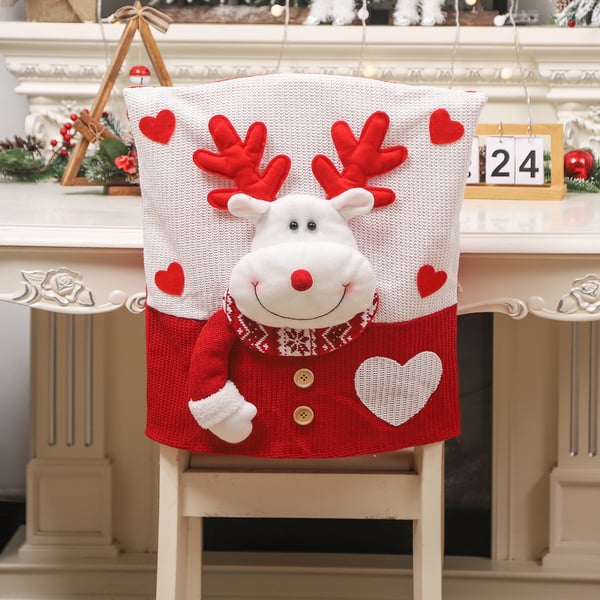 💥Cute Christmas Themed Chair Cover🎄