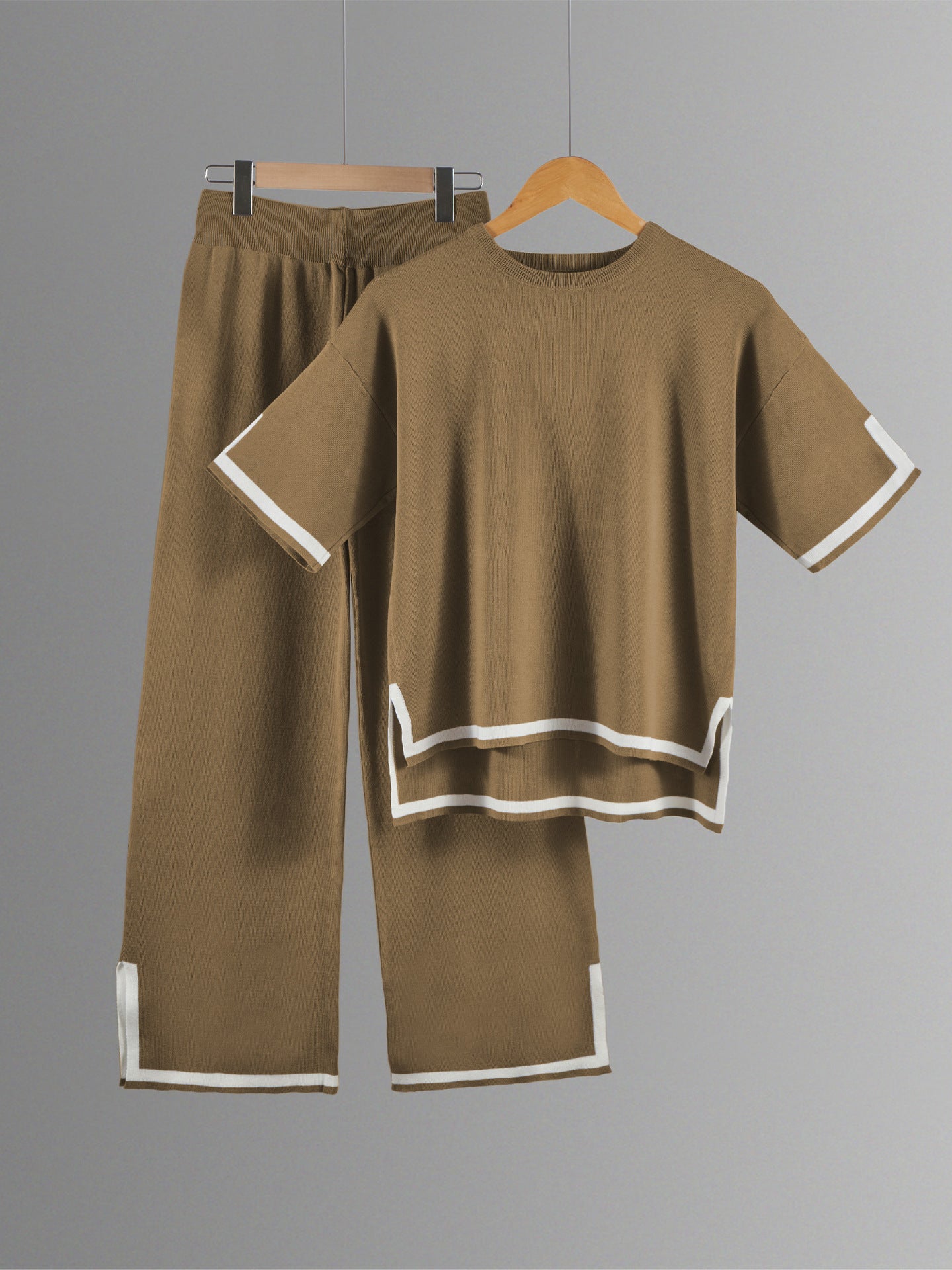 Classy Elastic Knit Lounge Set