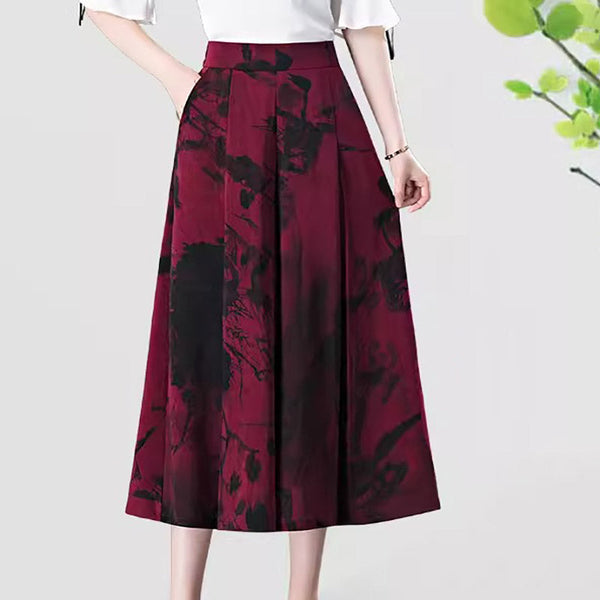 đWomenâs Elegant Chiffon Wide Leg Culottes