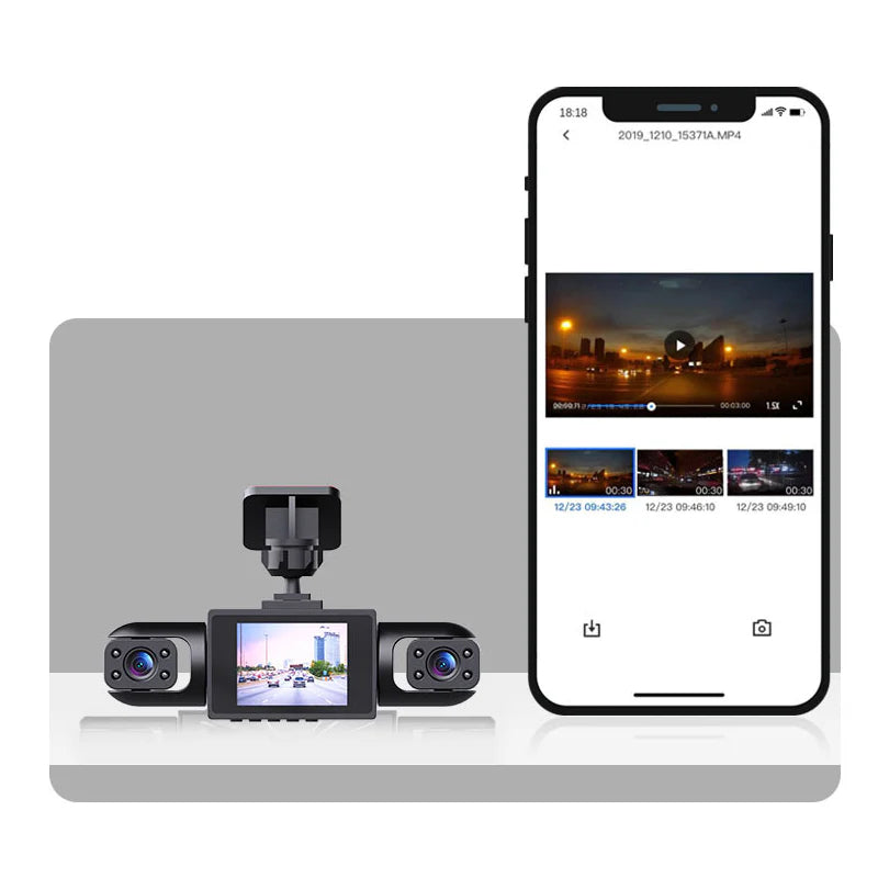 🚗 50% OFF NOW ! 📹 4-Lens 360° View Car Dash Cam – All-Round Recording, Night Vision & Loop Recording ⚡