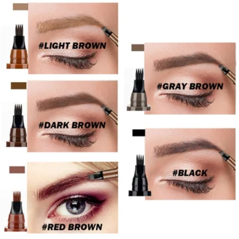 Lápiz para cejas de 4 puntas