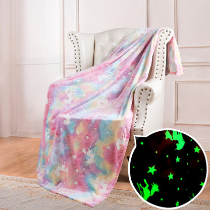 Hurry up! Sale Ends in 01:57:36.3 😊Double Sided Flannel Luminous Blanket-🔥