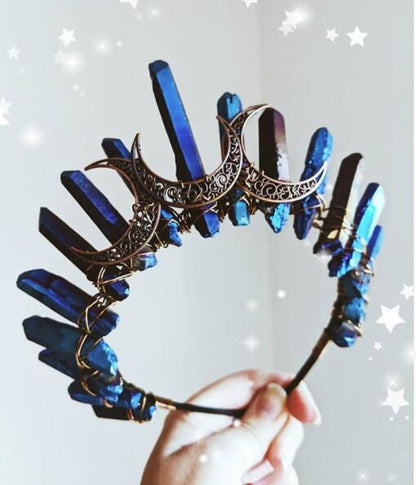 HANDMADE NATURAL CRYSTAL CROWN