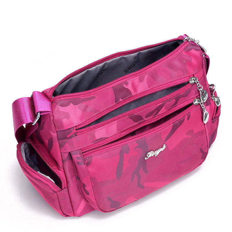 Women's Classic Nylon Bags Multifunctional Zipper Crossbody Bags