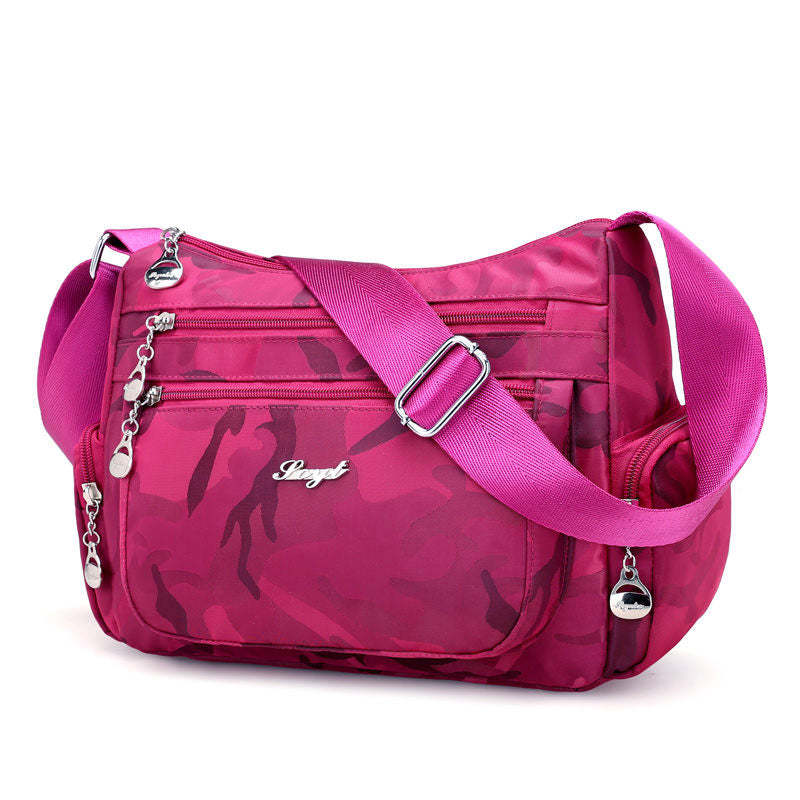 Women's Classic Nylon Bags Multifunctional Zipper Crossbody Bags