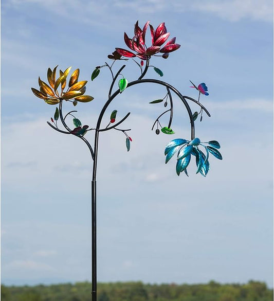 🔥Last Day 70% OFF - Beautiful Summer Multi Colored Flowers Wind Spinner