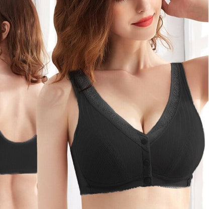 BUY 1 GET 2 FREE(Please add 3 pcs to cart)-Pure Cotton Non-steel Ring Breathable Comfortable Bra