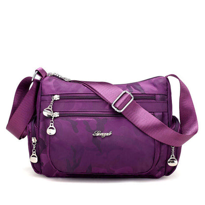 Women's Classic Nylon Bags Multifunctional Zipper Crossbody Bags