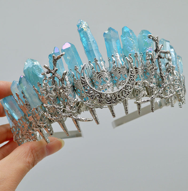 HANDMADE NATURAL CRYSTAL CROWN