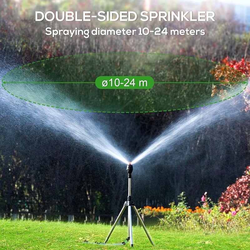 360 Degree Auto- rotation Garden Tripod Sprinkler PRO