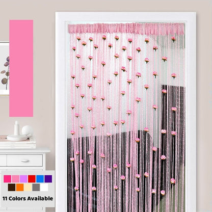 Rose Thread Door Curtain