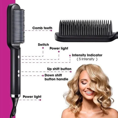 🎉2 in 1 Negative Ion Hair Straightener Styling Comb