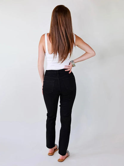 Tummy Control Cuffed Slim Fit Jeans (Buy 2 Free Shipping)