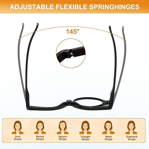 49% OFF🔥🎁Makeup Reading Glasses Round Magnifying Flip Down Cosmetic Readers