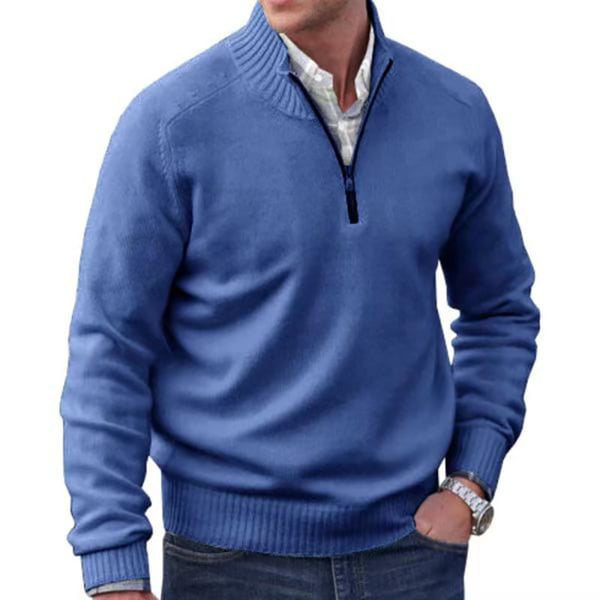 Men's Cashmere Zipper Basic Sweater (Buy 2 Free Shipping)