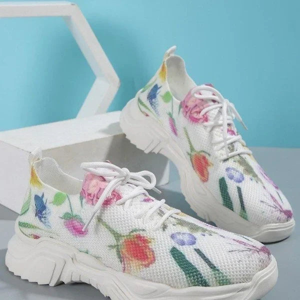 👟Promotion du dernier jour 49 % de réduction — Baskets orthopédiques à imprimé floral👟 