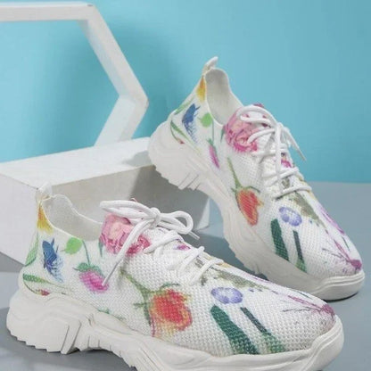 👟Promoción del último día 49 % de descuento: zapatillas ortopédicas con estampado floral👟 