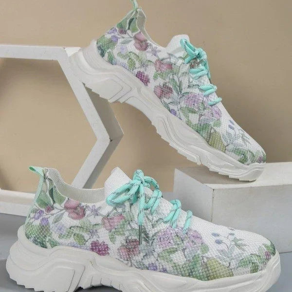 👟Promoción del último día 49 % de descuento: zapatillas ortopédicas con estampado floral👟 