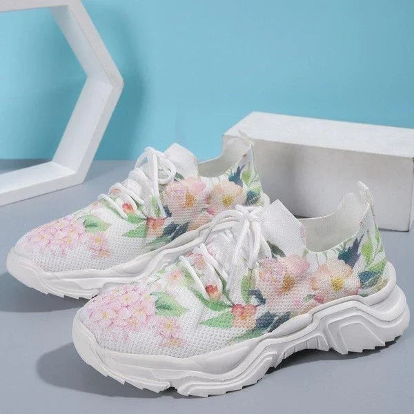 👟Promotion du dernier jour 49 % de réduction — Baskets orthopédiques à imprimé floral👟 