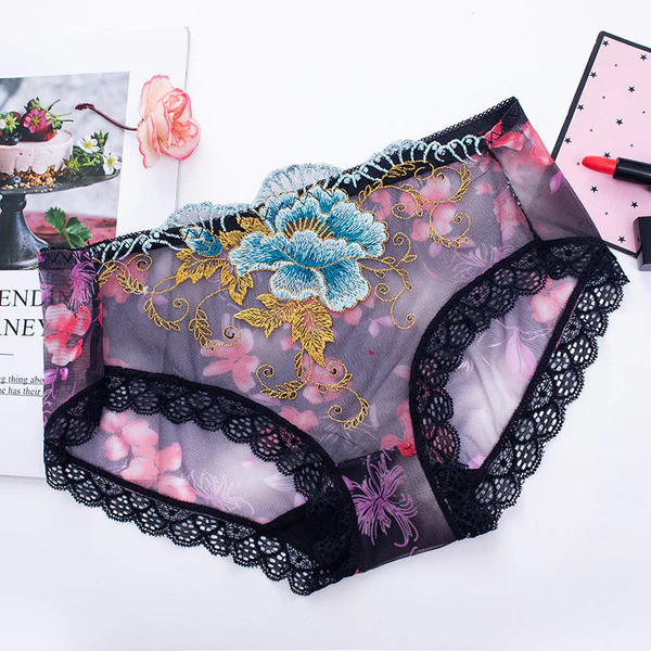 🔥Buy 7 get 7 free🔥Antibacterial cotton panty with lace embroidery