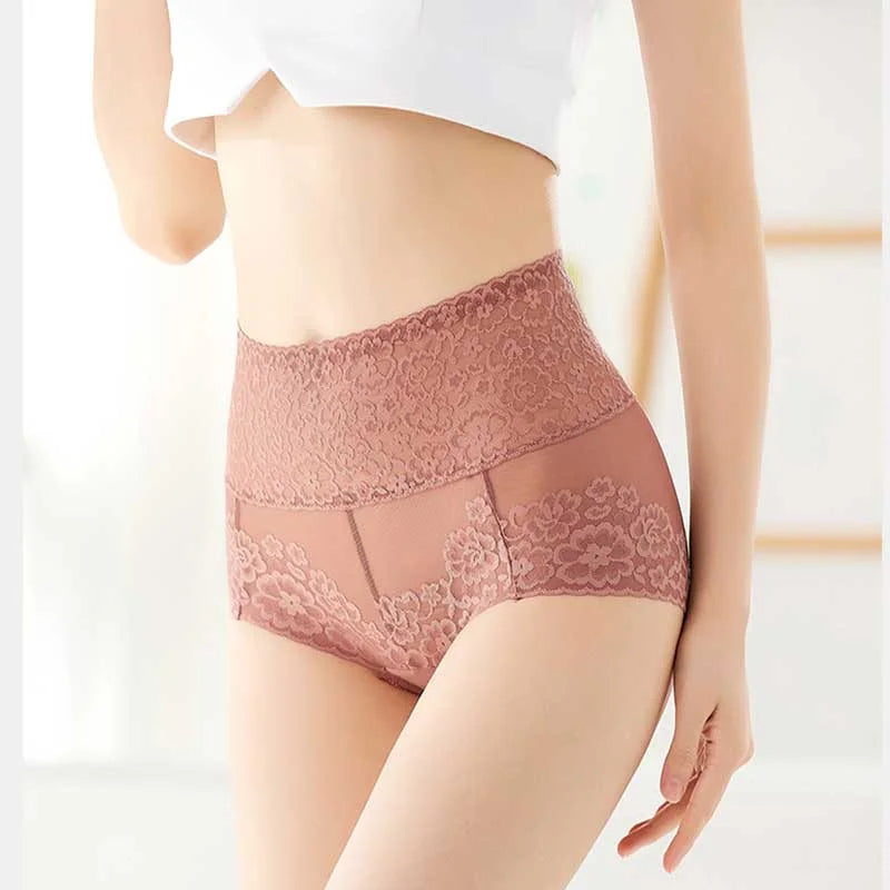 【PAYEZ 1 OBTENEZ 5PCS】 CULOTTES SEXY EN DENTELLE TAILLE HAUTE 