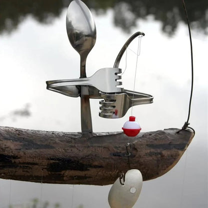 Last day 80% off❤️Handmade Fisherman Man Spoon Fish Sculpture Wind Chime