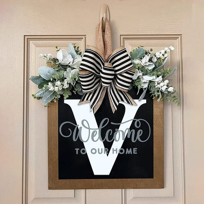 ✨26 INITIAL LAST NAME FRONT DOOR WREATH (BUY 2 FREE SHIPPING)