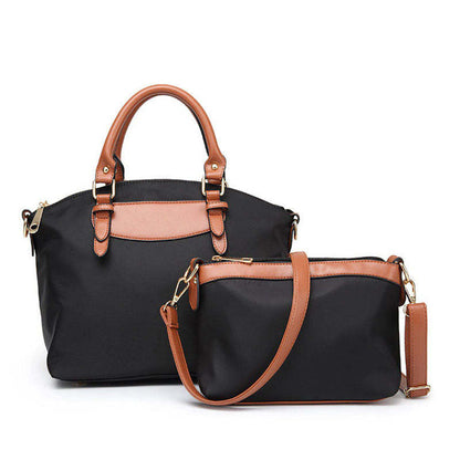 Women's Casual Solid 2PC Bags Large Capacity Handbags