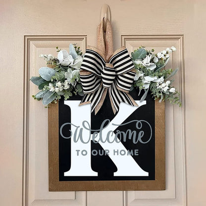 ✨26 INITIAL LAST NAME FRONT DOOR WREATH (BUY 2 FREE SHIPPING)