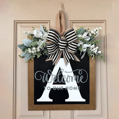 ✨26 INITIAL LAST NAME FRONT DOOR WREATH (BUY 2 FREE SHIPPING)