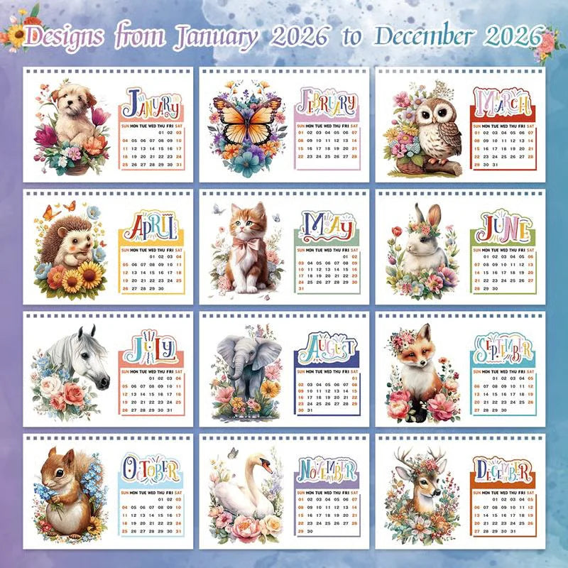🔥LAST DAY 50% OFF - 💎2026 DIY Diamond Painting Desk Calendar🗓️