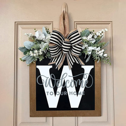 ✨26 INITIAL LAST NAME FRONT DOOR WREATH (BUY 2 FREE SHIPPING)