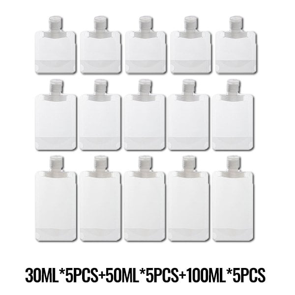 (🌷SALE) Portable Travel Fluid Makeup Packing Bag(10 Pcs）