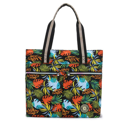 Printed Large Capacity Nylon Shoulder Bag