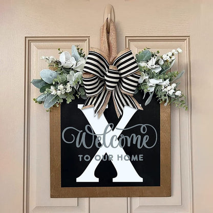 ✨26 INITIAL LAST NAME FRONT DOOR WREATH (BUY 2 FREE SHIPPING)