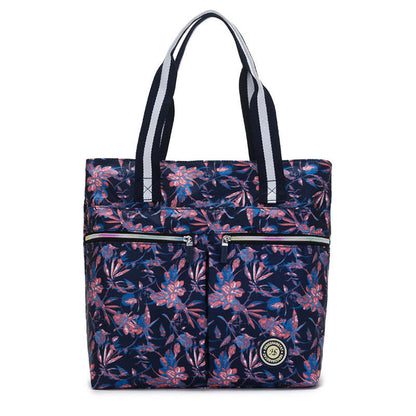 Printed Large Capacity Nylon Shoulder Bag