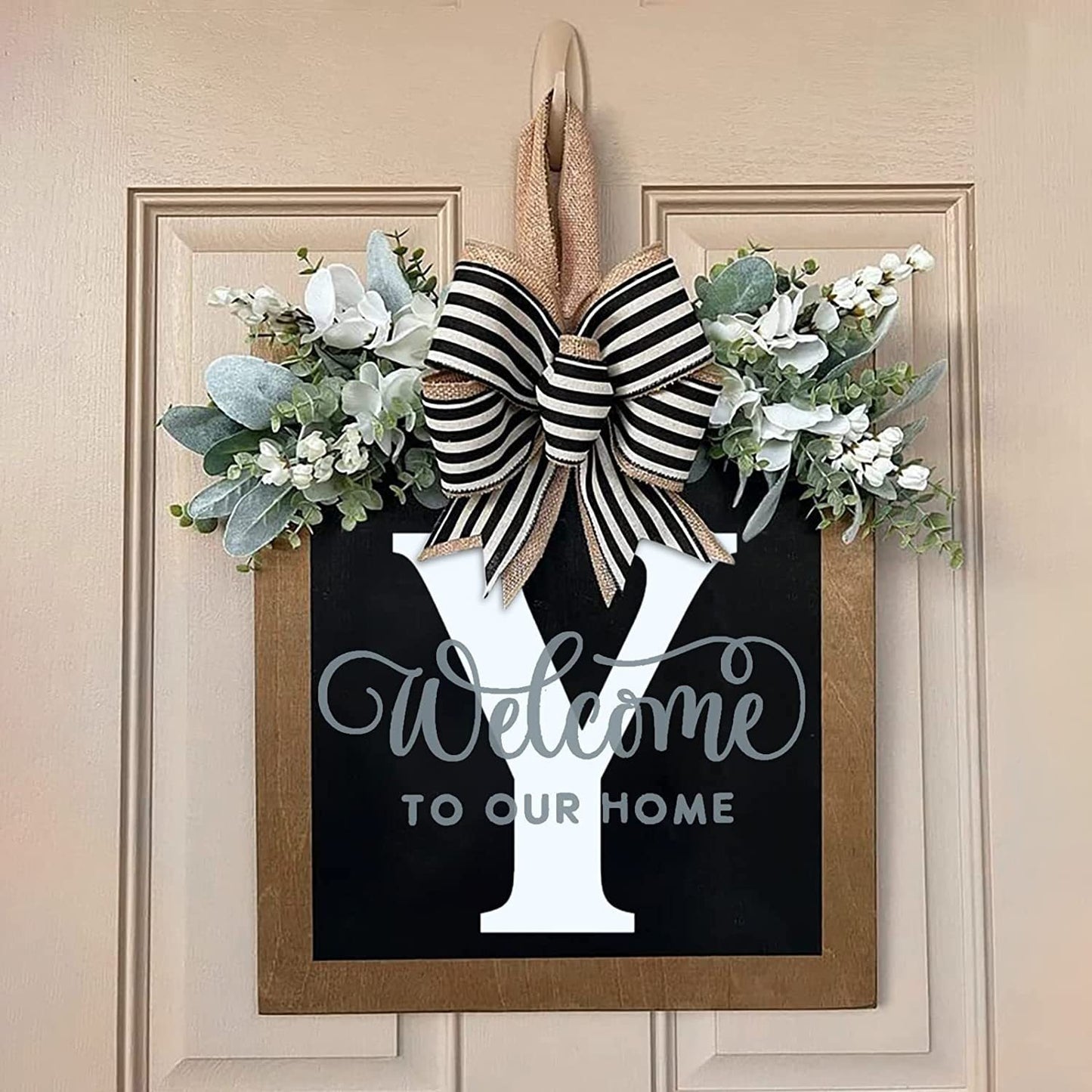 ✨26 INITIAL LAST NAME FRONT DOOR WREATH (BUY 2 FREE SHIPPING)