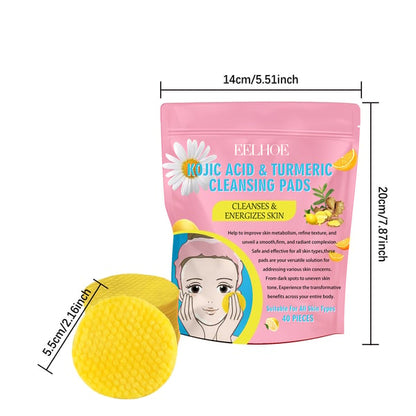 🏆#1 Bestselling🏆 Turmeric Kojic Acid Cleansing Pads