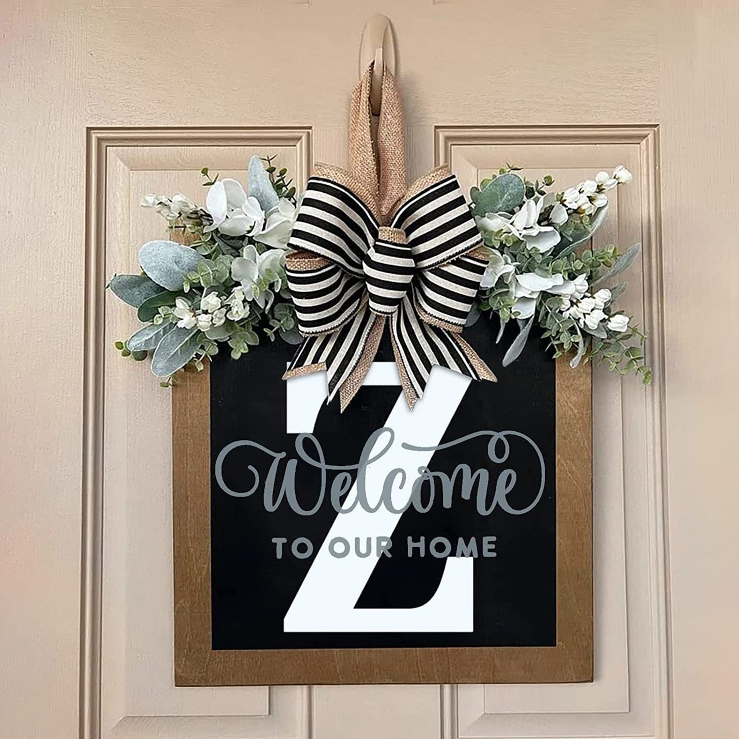 ✨26 INITIAL LAST NAME FRONT DOOR WREATH (BUY 2 FREE SHIPPING)