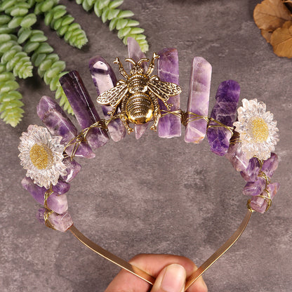 HANDMADE NATURAL CRYSTAL CROWN