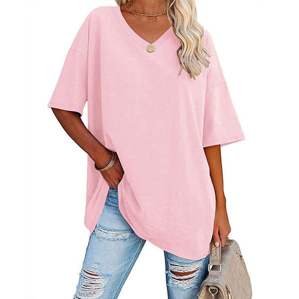 🌷2024 Summer Hot Sale🌷Ladies V-Neck T-Shirt 🔥 (Buy 2 Free Shipping)