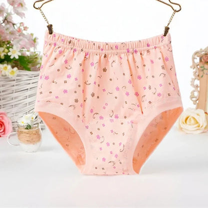 🔥 Pay 1 Get 4 New High-Waist Ladies Cotton Panties Plus Sizes