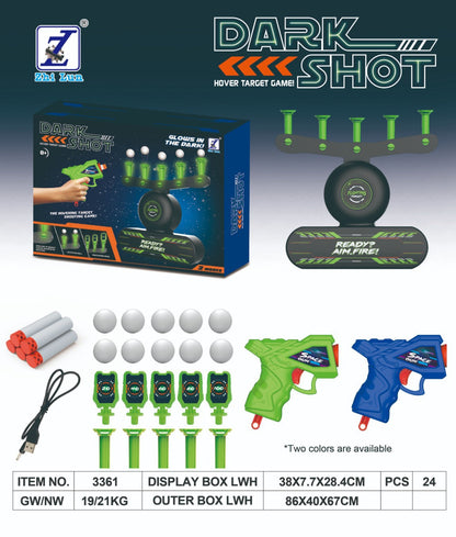 🔥Black Friday Sale 50%OFF-🎁Glow-in-the-Dark Shooting Target Practice Kids Shooting Toy Gun Set