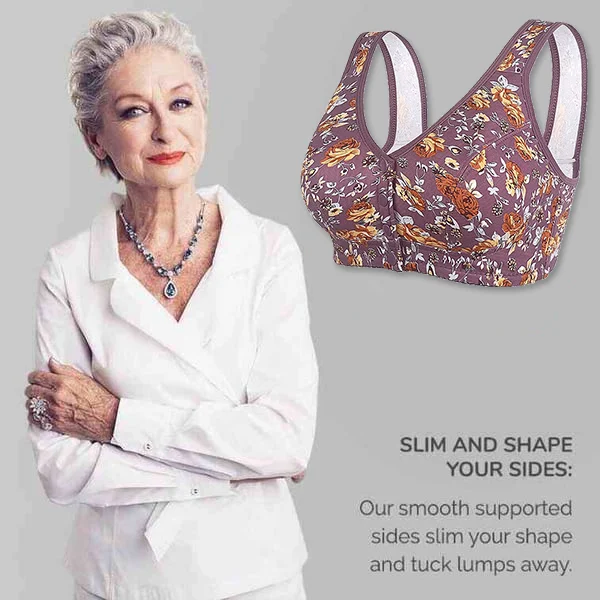 2024 New Floral Print Front-Closure Bra (Buy 1 Get 2 Free)