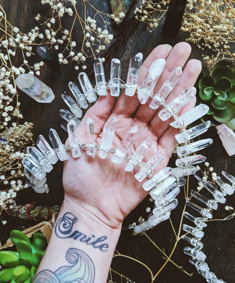 HANDMADE NATURAL CRYSTAL CROWN