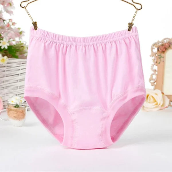 🔥 Pay 1 Get 4 New High-Waist Ladies Cotton Panties Plus Sizes