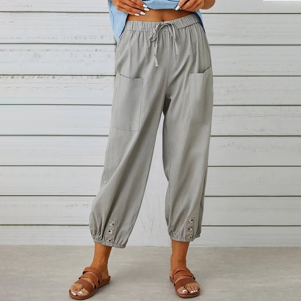 Women's Summer Capri Pants Wide Leg