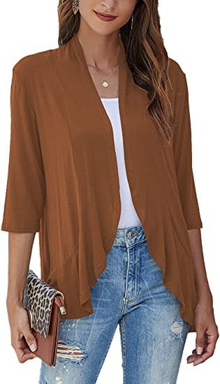 Women's Casual Lightweight Open Front Cardigans (Buy 2 free shipping)